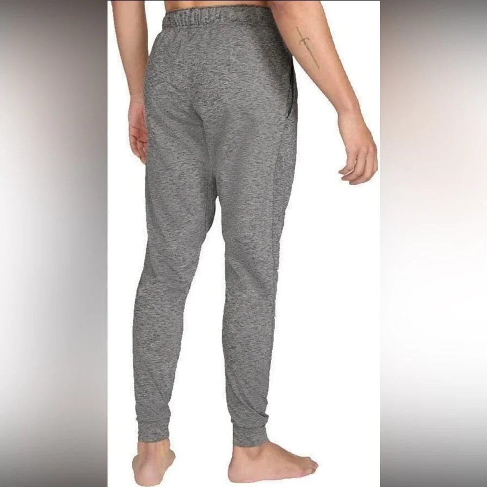Nike Yoga Gray Heather Dri-FIT Training Joggers - Picture 5 of 8